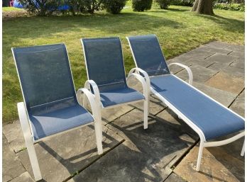 Three Pieces Aluminum Patio Furniture