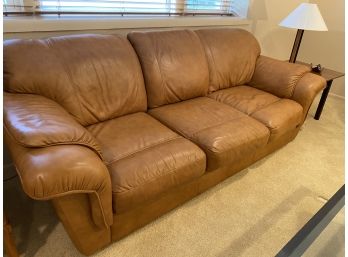 Leather Three Cushions Couch Made In Quebec