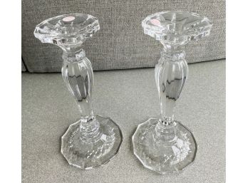 Neiman Marcus 24 Led Crystal Candlesticks - In Box