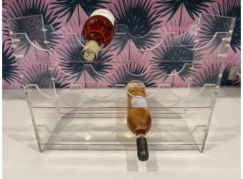 Vintage Lucite Wine Rack