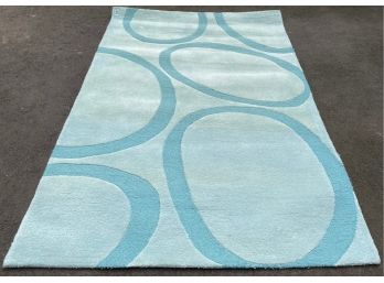 Teal Mod Area Rug