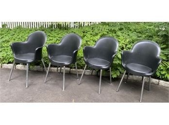 Vintage Italian Stacking Gogo Chairs By Sintesi - Set Of 4