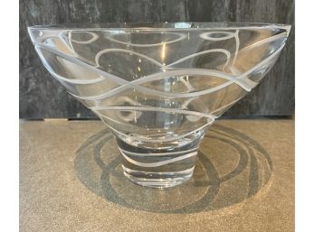 Nambe Crystal Swirl Bowl