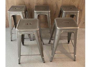 Set Of 5 Tolix Marais Counter Stools From Design Within Reach