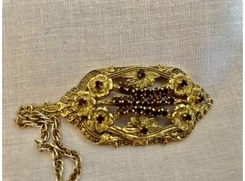 Vintage Pendent Its Garnets(?)