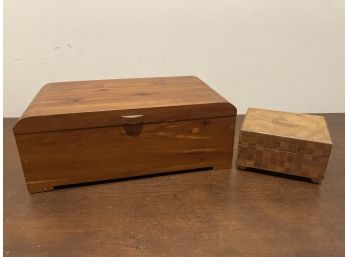 Two Wooden Boxes