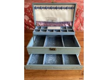 Mele Baby Blue Jewelry Box With Baby Blue Velvet