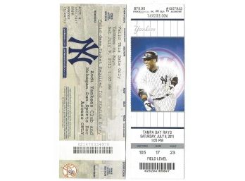 7/9/2011 NY Yankees Derek Jeter 3000th Hit Full Unused Tickets