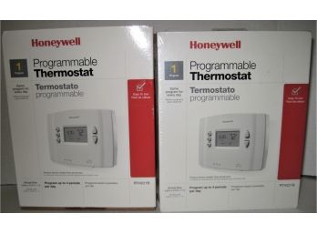 Pair Of New In Box Honeywell Programmable Thermostats