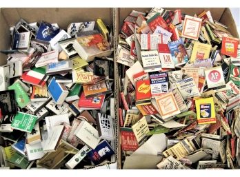 Huge Lot Of Vintage Matchbooks Used And Unused