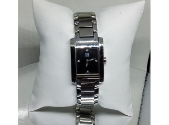 Esq By Movado Swiss Ladies Quartz Diamond Watch E5298