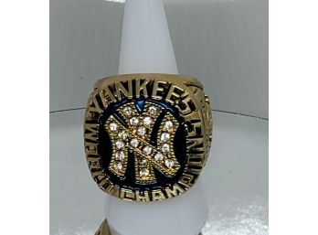 Thurman Munson New York Yankees 1977 World Series Replica Ring Size 10