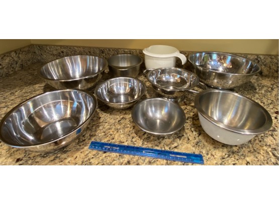 Stainless Steel Bowls And Colander