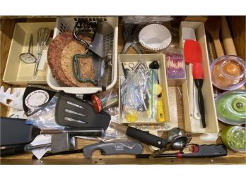 Assorted Utensils Drawer Vintage Dough Cutter To A Zester And Things In Between