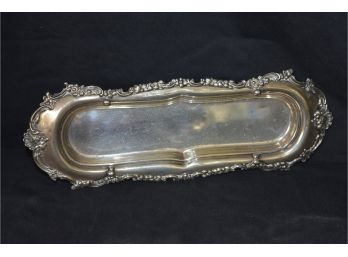 Tiffany Sterling Tray Marked: Tiffany And Co 11554 Makers 6212 Sterling Silver 925-1000 9.25'x3.25' Floral