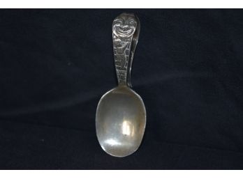 Sterling Man In The Moon Baby Spoon 13.6 Dwt (21.1 Grams) Marked Sterling 3.5'