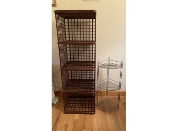 Crate 16.5'x15'x48' And Metal Corner Shelf 12.5'x10'x27.25'