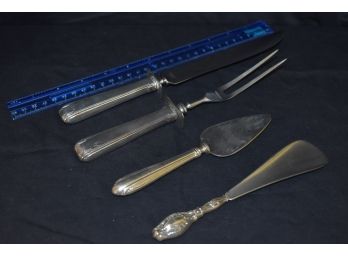 Sterling Handle Serving Pieces Knife Fork Spoon