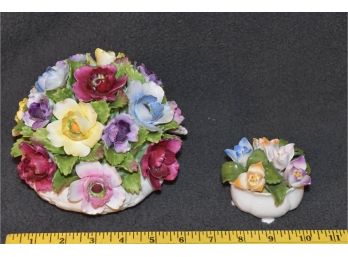 Flower Arrangements Aynsley Hand Painted Hand Modelled England Fine Bone China 6'x4.5' No Chips Found On Big