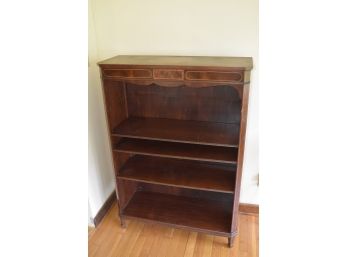 Solid Wood Bookcase Inlaid Accents 33'x47'x12' 3 Shelves