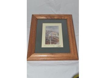 Signed Philip Gray Welcome Home Irish Cottage 10.5'x12.5' Scenes From Ireland Oak Frame Matted Glass