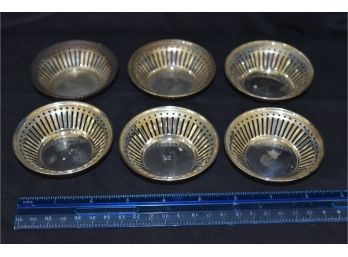 Sterling 6 Cups Reed & Barton Engraved 'W 1885-1910'Total Weight 85.5 Dwt (132.9 Grams)