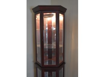 Handsome Corner Display Cabinet With Light 23'x76'x20'