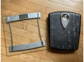 2 Scales Homedics Electronic 12'x12' And Borg Scale  Dial 10'x12'