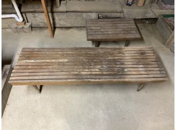 Wood Benches 60'x18.5'x16' And 30'x18'x12'