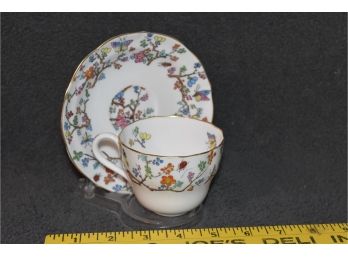 Spode Copelands England Wm H Plummer And Co New York Cup And Saucer 4.25'x2.5' Cup Saucer 4.5'