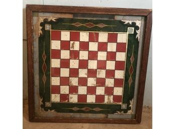 Reverse Painted Glass Game Board