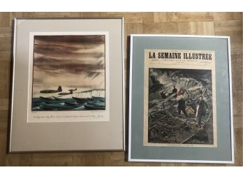 Two Framed Military Prints