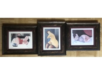 Framed Pencil Signed Lithographs