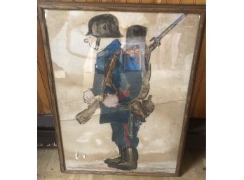 Framed Drawing Signed Hopkins