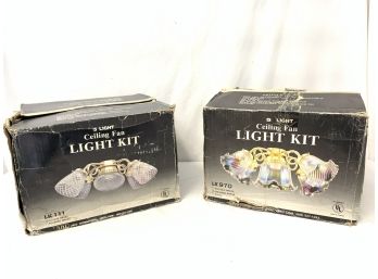 Two New Five Light Ceiling Fan Light Kits