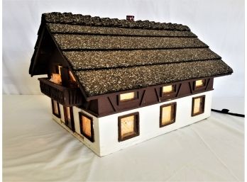 Handmade Wood Light Up Model House