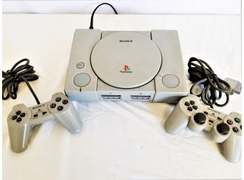 Sony PlayStation One Console With Two Controllers  Model # SCPH-1001