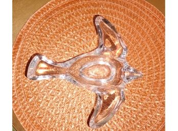 Crystal Dove In Flight Nut Dish,  Crystal Seagull In Flight Nut Dish