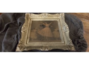 Vintage Ballet Dancers Print, Framed