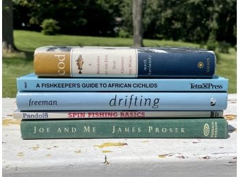 Lot Of 5 Fishing And Fish Themed Books