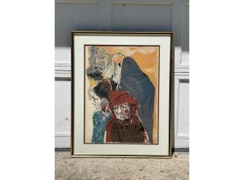 Signed And Framed Print By Moshe Gat,