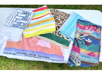 6 Assorted Beach Towels In Great Condition