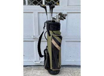 Tommy Armour Golf Bag With Set Of Sounder Golf Club Bag With 11 Clubs Irons, Putters And Drivers