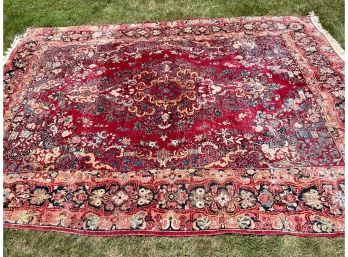 Vibrant Persian Rug  9' X 11' 4'