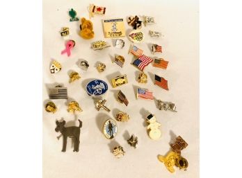 Collection Of Lapel Pins - Vintage To Now