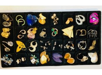 Collection Of 36 Matched Pairs Of Earrings