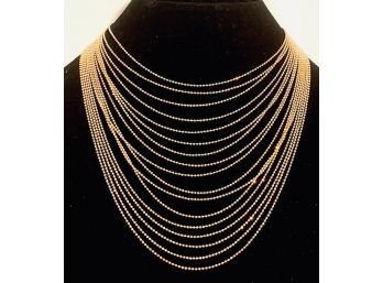 Joan Rivers Collection Multi-strand Gold Tone Necklace