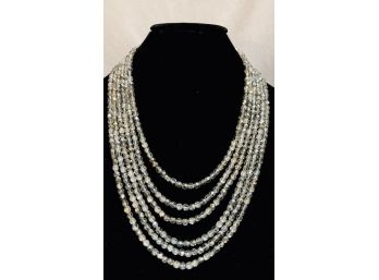 Sparkling Bling Multi-strand Necklace