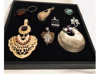 Collection Of Eight Pendants (No Chains)