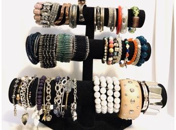 Large Collection Of Assorted Bracelets